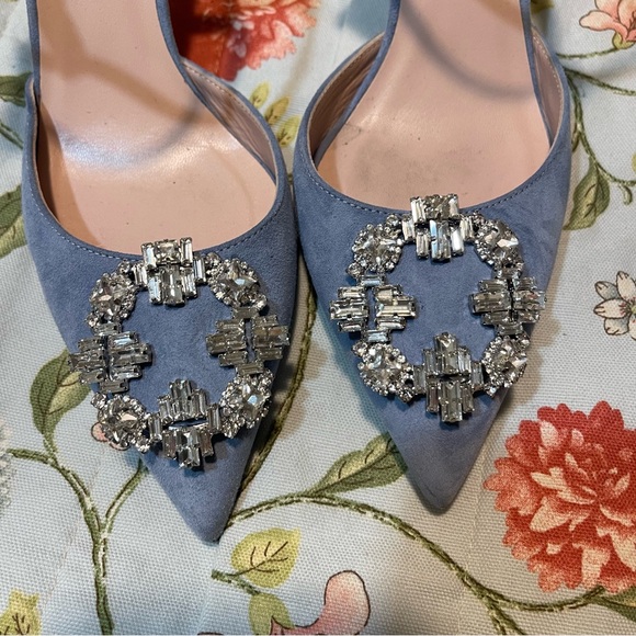 SJP Abute Blue Rhinestone Heels - Picture 11 of 15